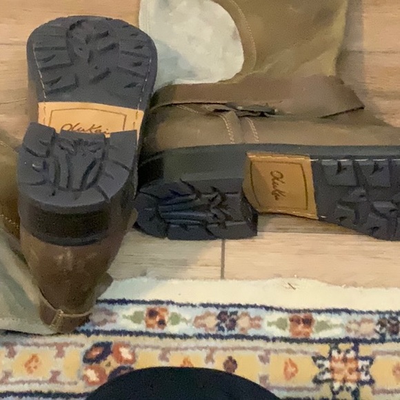 Olukai Boots- Olive/Khaki- Size 9 1/2- Leather and Suede- Never Worn - Picture 3 of 8